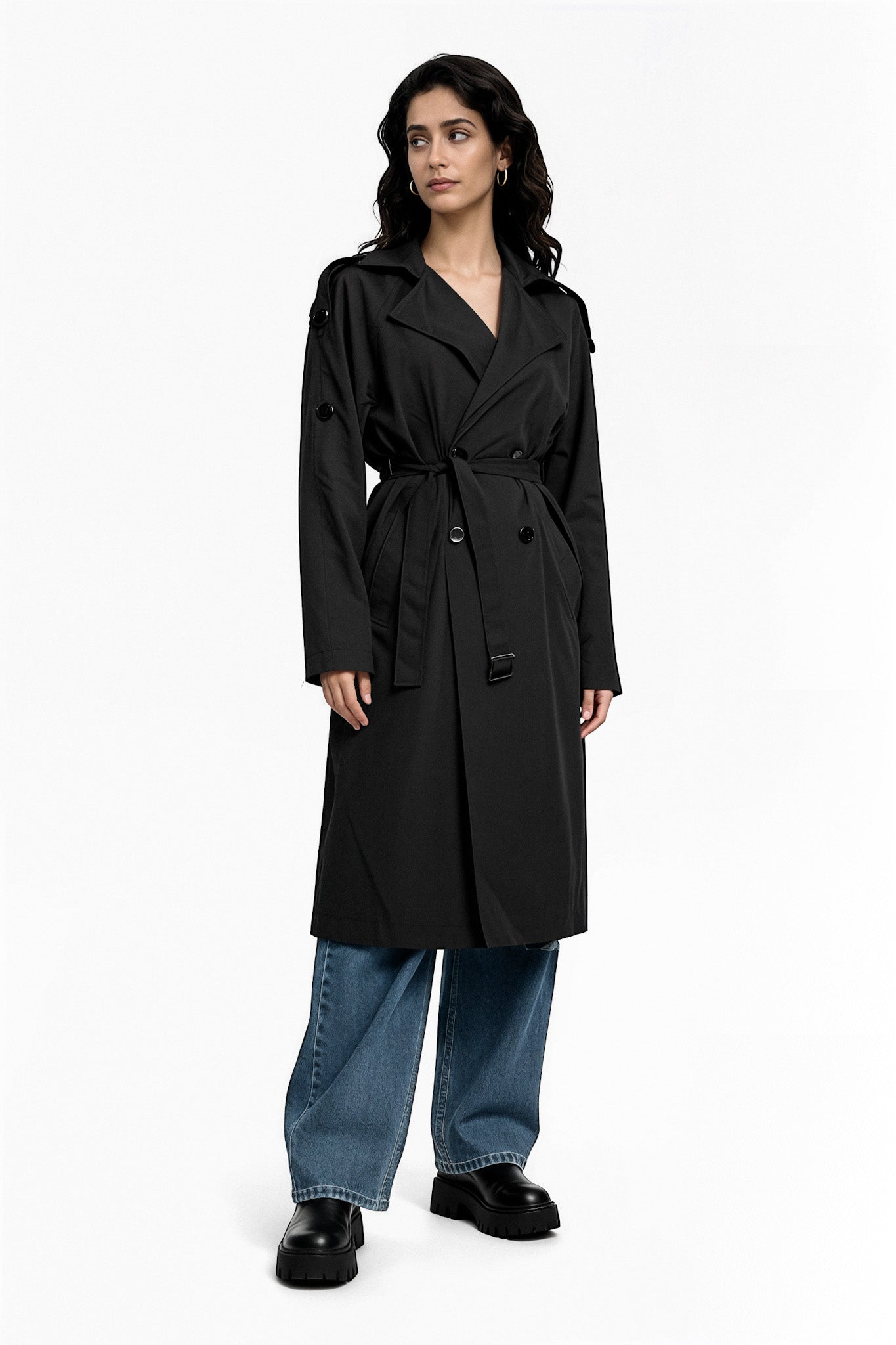 Lightweight Belted Trench Coat
