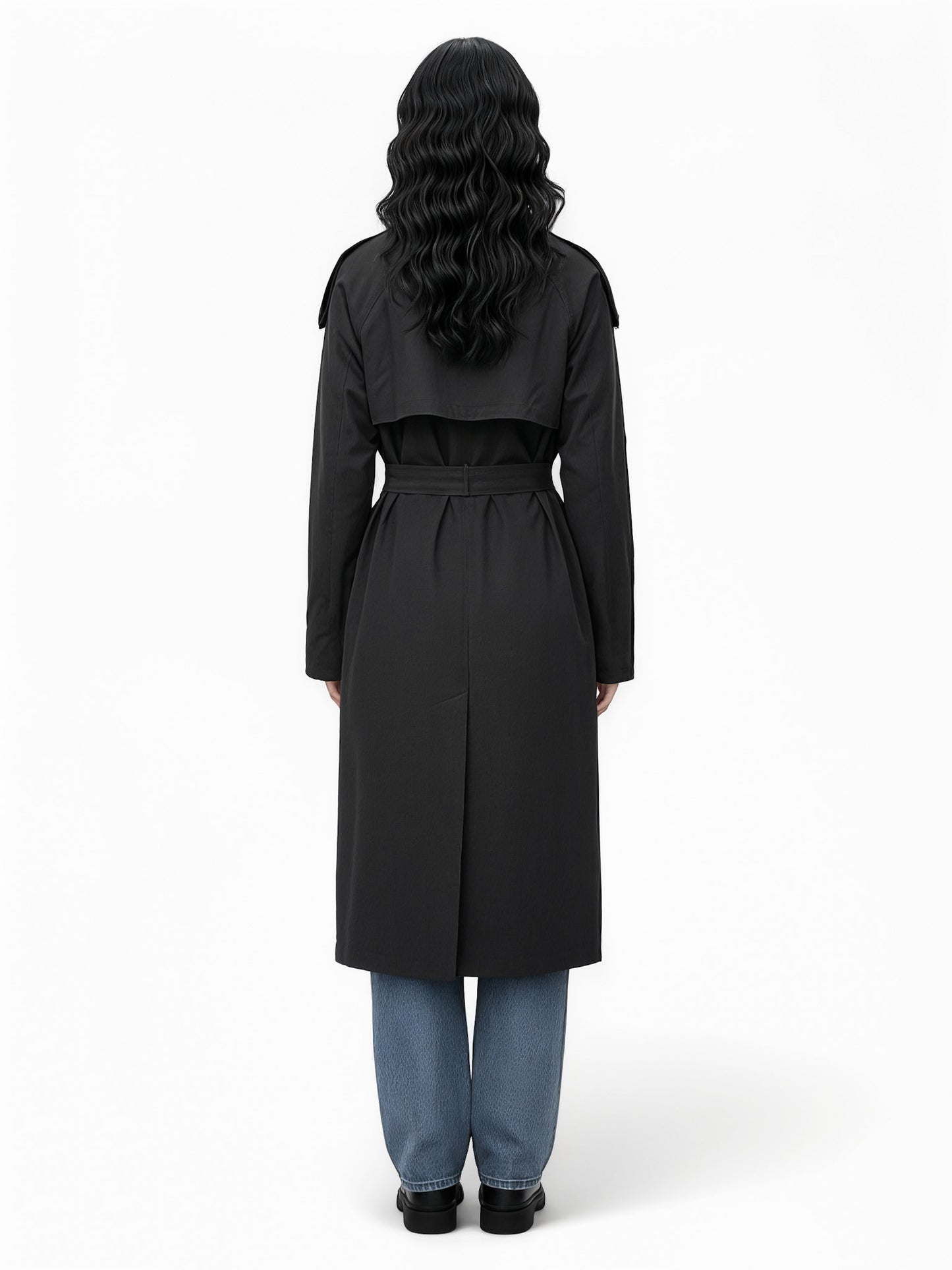 Lightweight Belted Trench Coat